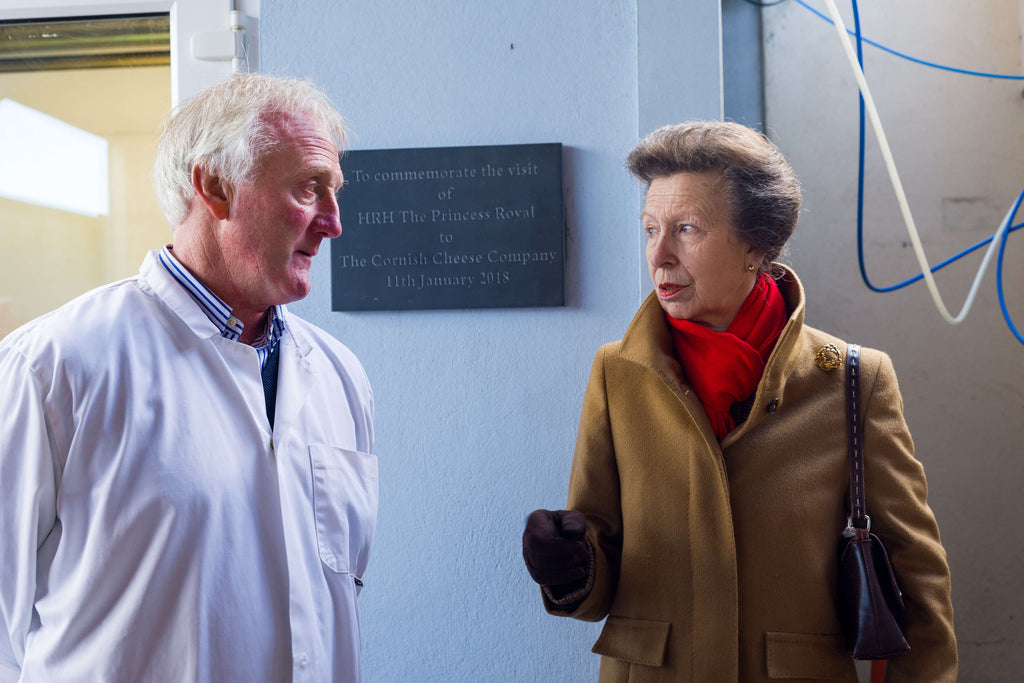 Princess Anne visits The Cornish Cheese Company