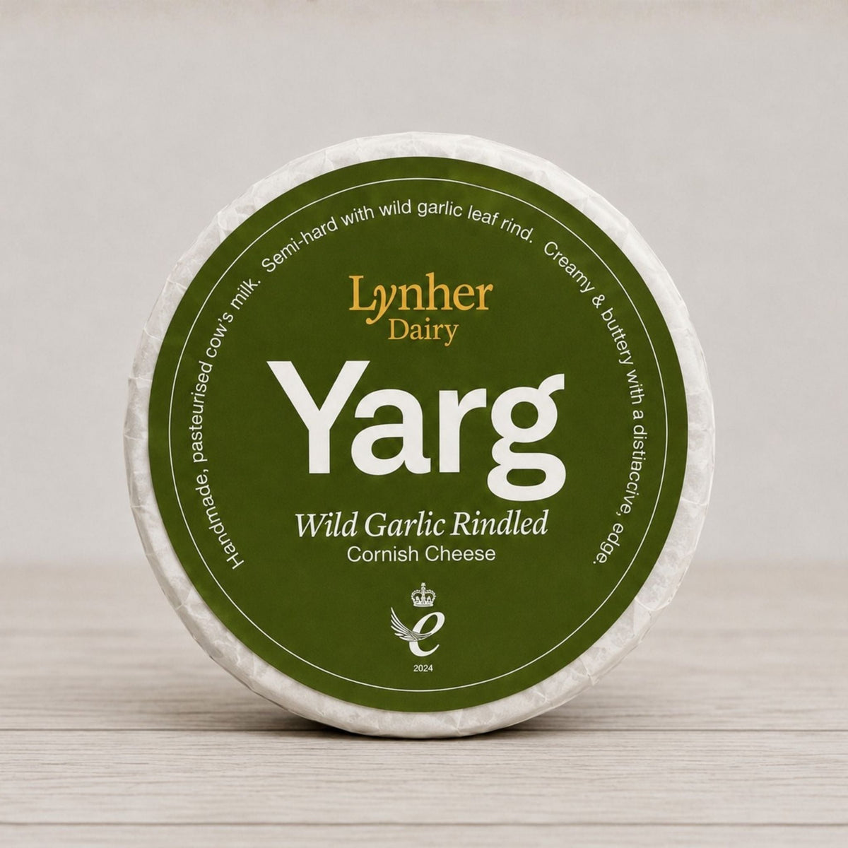 Cornish Garlic Yarg - cornishgarlicyarg-1.000 - Cheese - The Cornish Cheese Co