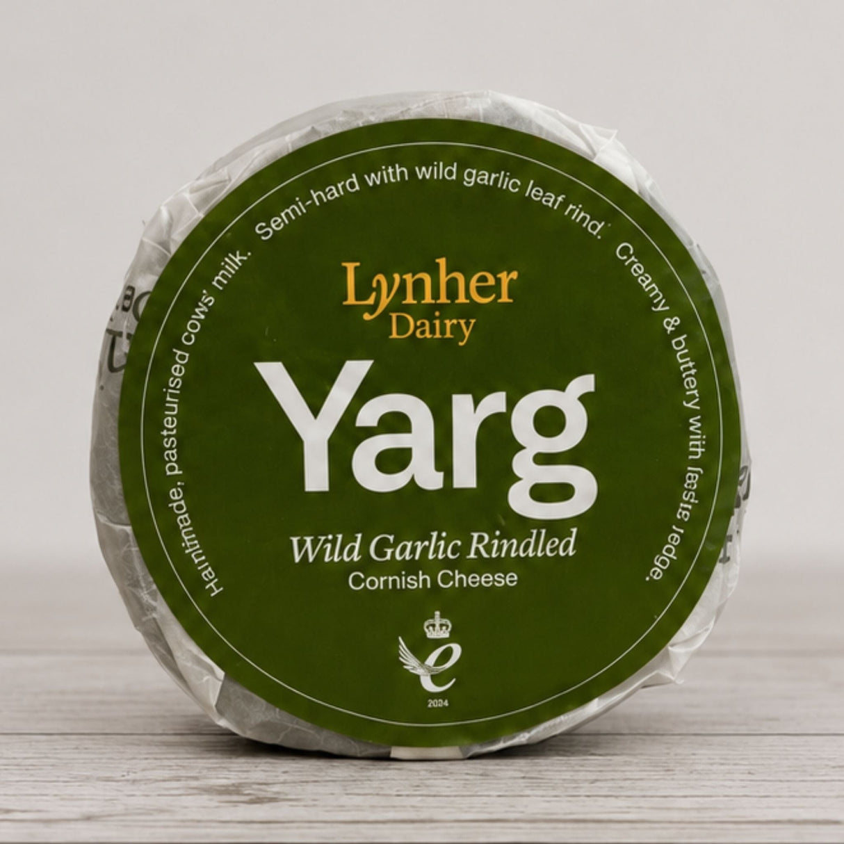 Cornish Garlic Yarg - cornishgarlicyarg-1.000 - Cheese - The Cornish Cheese Co
