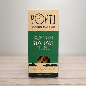 Popti Cornish Sea Salt Savoury Thins