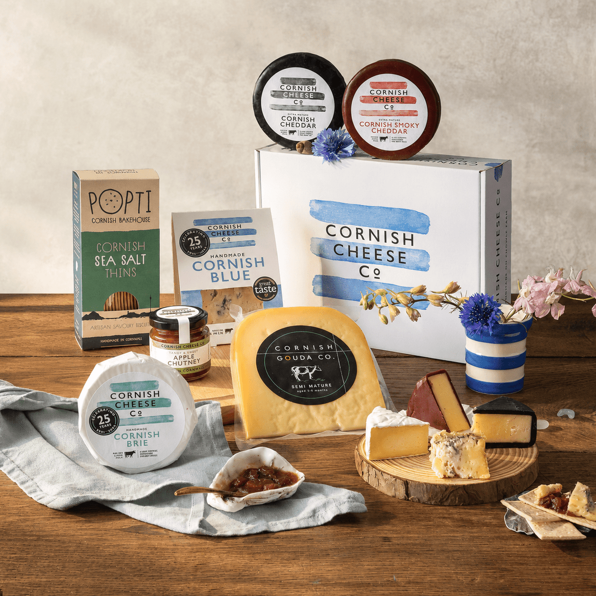 Classic 5 Cornish Cheese Gift Box - gift-classic-5-cornish-cheese-gift-box - Gift Box - The Cornish Cheese Co