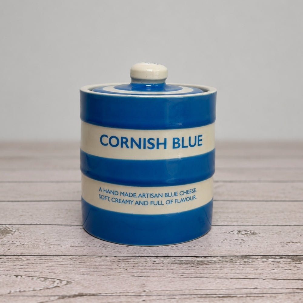 Cornish Blue Pot (Empty) - cornishblue-pot - Pot - The Cornish Cheese Co