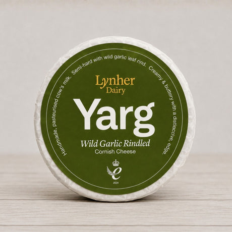 Cornish Garlic Yarg - cornishgarlicyarg-1.000 - Cheese - The Cornish Cheese Co