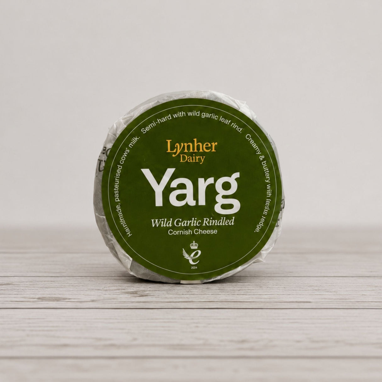 Cornish Garlic Yarg - cornishgarlicyarg-1.000 - Cheese - The Cornish Cheese Co