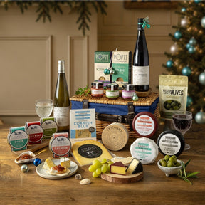 Cornish Wine, Charcuterie & Cheese Party Hamper - gift-cornish-wine-charcuterie-and-cheese-party-hamper - Hamper - The Cornish Cheese Co