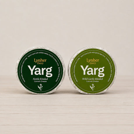 Cornish Yarg & Garlic Yarg 900g Bundle - yarg-garlic-yarg-900-bundle - Cheese - The Cornish Cheese Co