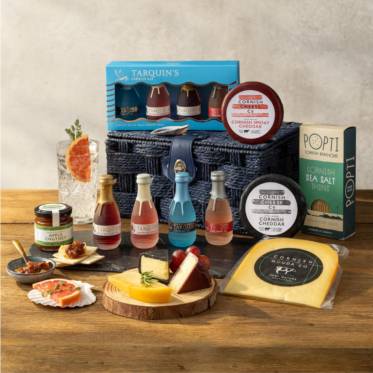 Tarquins Gin & Cornish Cheese Hamper