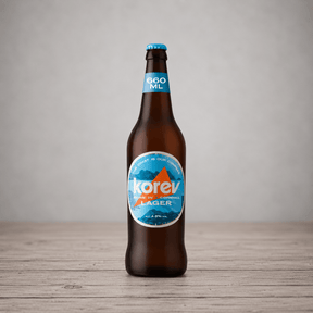 Korev Lager (500ml) - st-austell-brewery-korev-500 - The Cornish Cheese Co