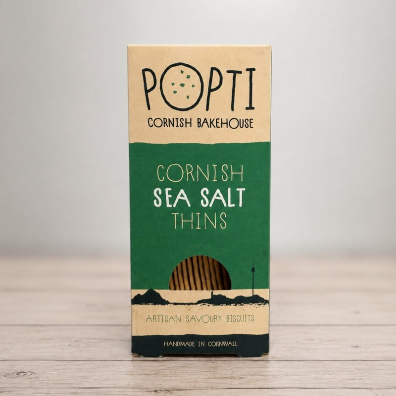 Popti Cornish Sea Salt Savoury Thins - accompaniments-poptiseasalt - The Cornish Cheese Co