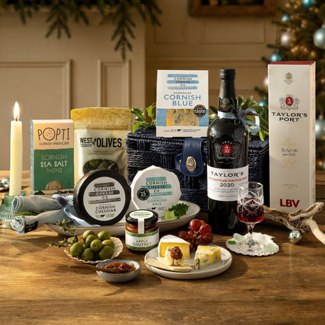 Port & Cornish Cheese Pairing Hamper - gift-port-and-cornish-cheese-pairing-hamper - Hamper - The Cornish Cheese Co