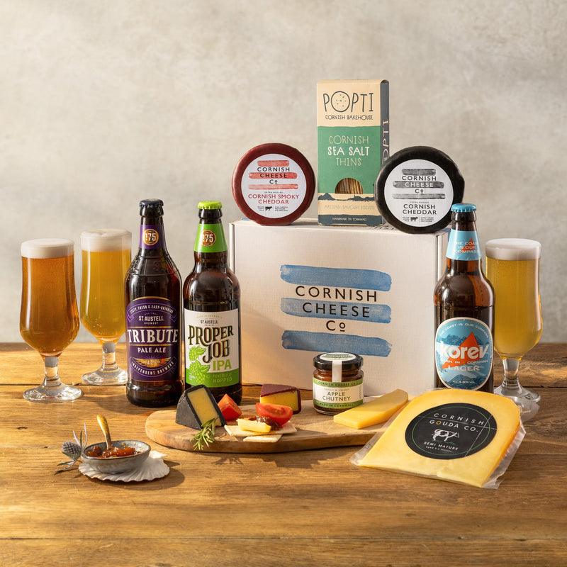 St Austell Brewery Beer & Cheese Gift Box - gift-st-austell-beer-cheese-gift-box - Cheese - The Cornish Cheese Co