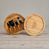 Wooden Cheeseboard & Cheese Knife Set - wooden-cheeseboard-and-cheese-knife-set - Cheeseboard - The Cornish Cheese Co